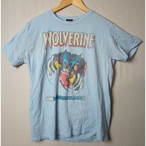 Marvel Wolverine Mad Engine Y2k T-Shirt Comic Book Superhero 2000's Xmen Large‎
